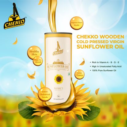 Cold Pressed Virgin Sunflower Oil - 1L