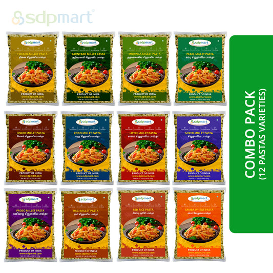 SDPMart Millet pastas 12 Ct COMBO - SDPMart