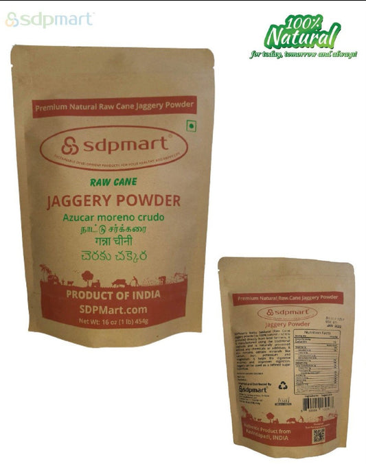 SDPMart Premium Raw Cane Jaggery Powder - SDPMart