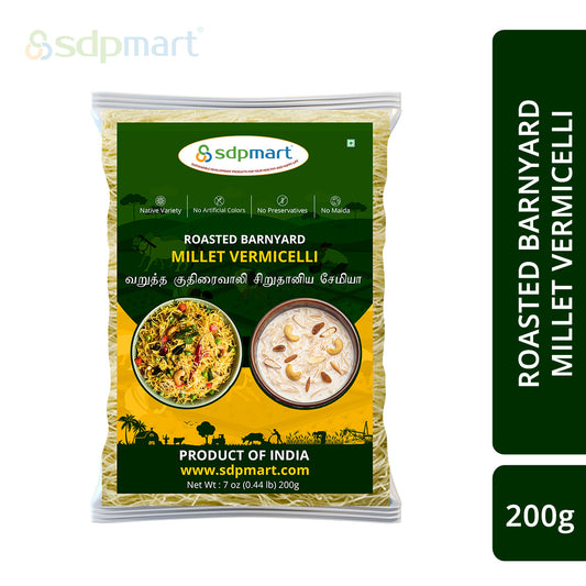 SDPMart Roasted Barnyard Millet Vermicelli 200 Gms - SDPMart