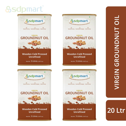 Combo - 20 Ltr - SDPMart Virgin Groundnut Oil - SDPMart